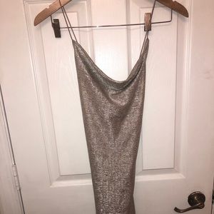 Midi silver dress